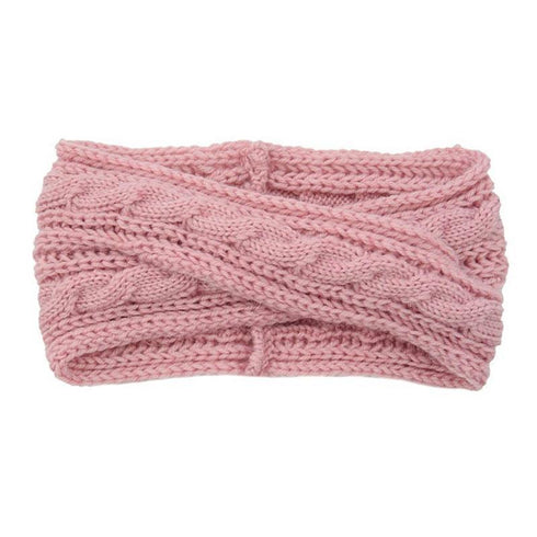 Bandeau cheveux en laine croisée Ania