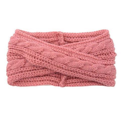 Bandeau cheveux en laine croisée Ania