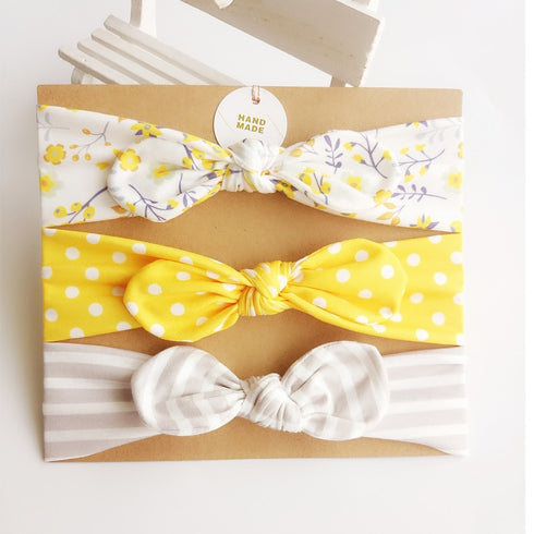 Bandeau Bébé Fille Hilary en lot de 3