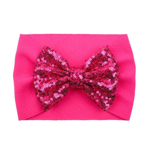 Bandeau Bébé Fille avec noeud en sequins Sirine