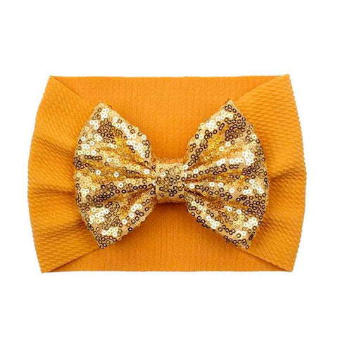 Bandeau Bébé Fille avec noeud en sequins Sirine