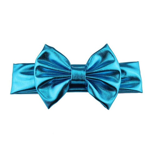 Bandeau bébé fille lamé avec noeud Georgia