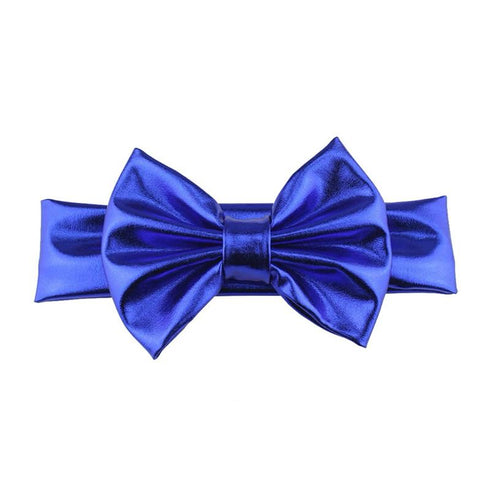 Bandeau bébé fille lamé avec noeud Georgia