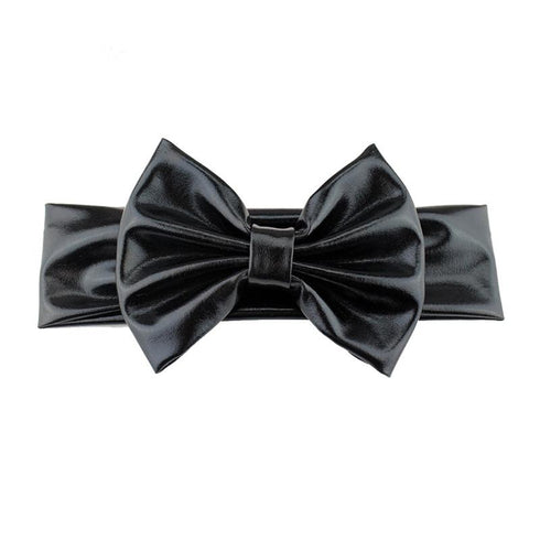 Bandeau bébé fille lamé avec noeud Georgia