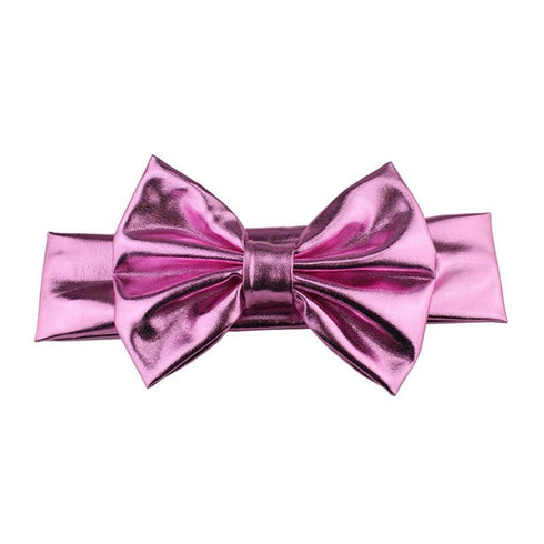 Bandeau bébé fille lamé avec noeud Georgia