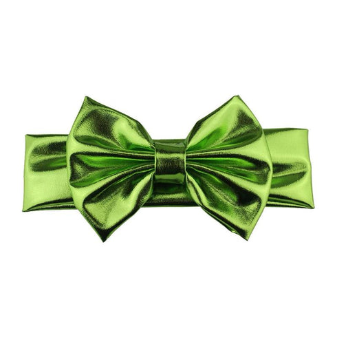 Bandeau bébé fille lamé avec noeud Georgia