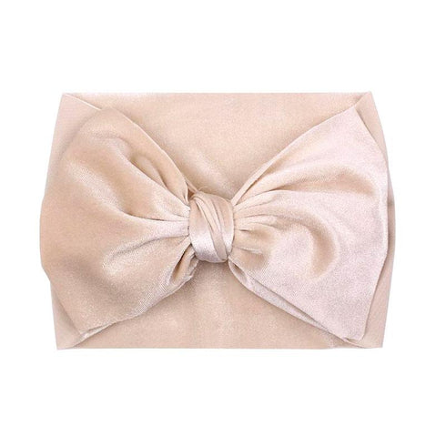 Bandeau bébé fille à noeud en velours Valentina