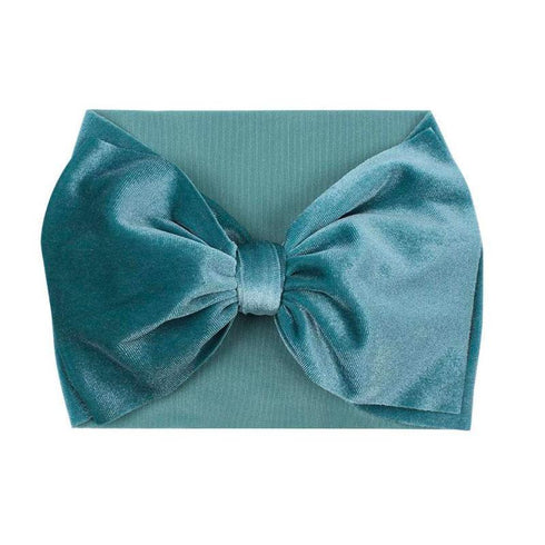 Bandeau bébé fille à noeud en velours Valentina