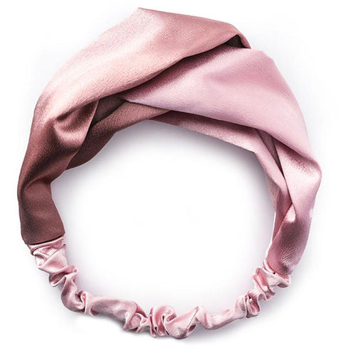 Bandeau cheveux en satin bicolore modèle Grazia