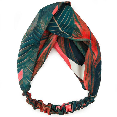 Bandeau cheveux imprimé tropical modèle June