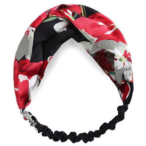 Bandeau cheveux imprimé à fleurs Nerea