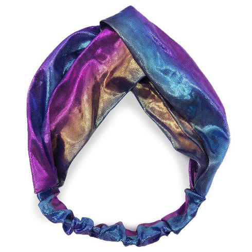 Bandeau cheveux en tissu lamé Océane