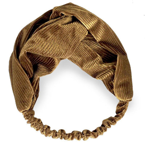 Bandeau cheveux en velours côtelé modèle Jomana