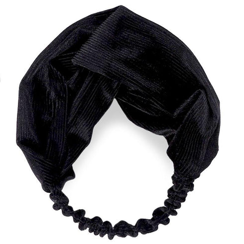 Bandeau cheveux en velours côtelé modèle Jomana