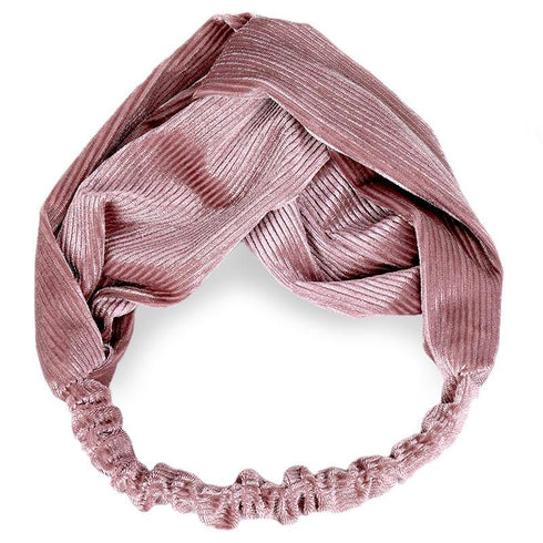 Bandeau cheveux en velours côtelé modèle Jomana