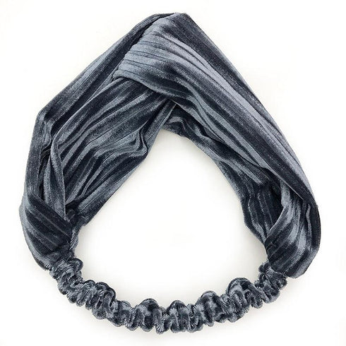 Bandeau cheveux en velours plissé