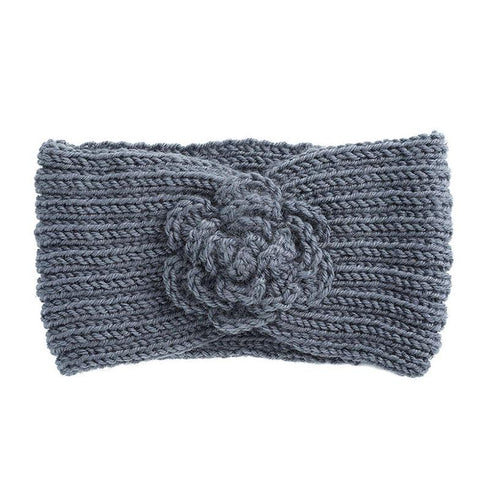 Bandeau cheveux en laine à fleur Biljana