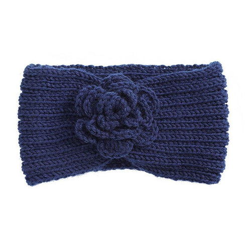 Bandeau cheveux en laine à fleur Biljana