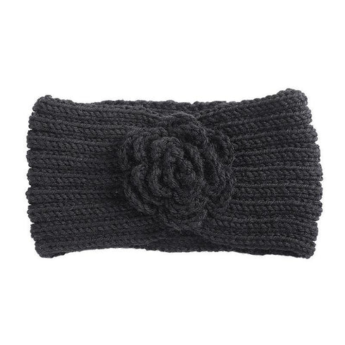 Bandeau cheveux en laine à fleur Biljana