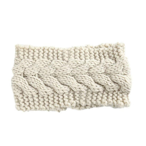 Bandeau cheveux en laine tressée Gina