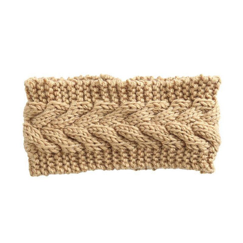 Bandeau cheveux en laine tressée Gina
