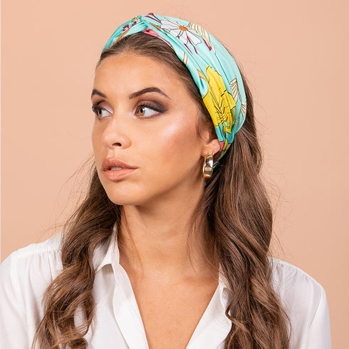 Bandeau cheveux imprimé floral Penelope