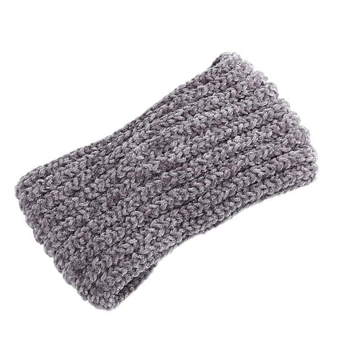 Bandeau cheveux à noeud en laine côtelée Roza