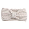 Bandeau cheveux à noeud en laine côtelée Roza