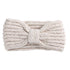 Bandeau cheveux à noeud en laine côtelée Roza