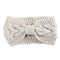 Bandeau cheveux en laine à noeud modèle Ewa