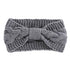 Bandeau cheveux en laine à noeud modèle Ewa