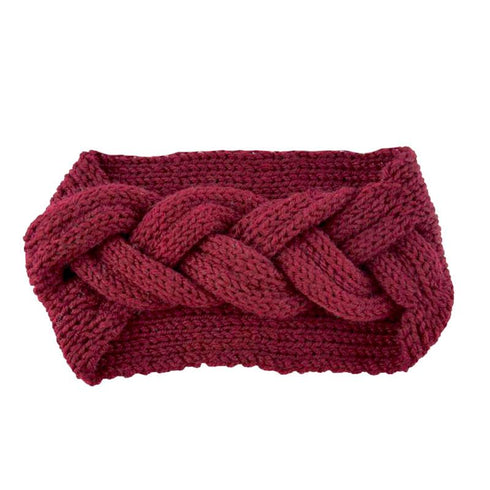 Bandeau cheveux en laine tressée modèle Helga