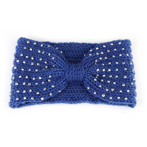 Bandeau cheveux en maille et perles modèle Gabriela