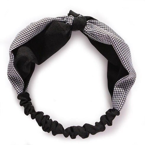 Bandeau cheveux à noeud en bi-ton modèle Meryle