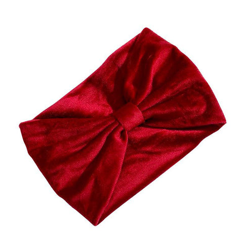 Bandeau cheveux à noeud en velours Priya
