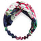 Bandeau cheveux satin imprimé floral Mirella