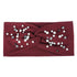 Bandeau cheveux torsadé en perles et cristaux modèle Keya