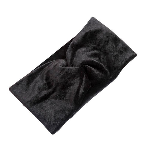 Bandeau cheveux torsadé en velours Brooke