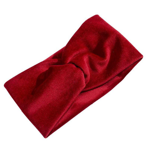 Bandeau cheveux torsadé en velours Brooke