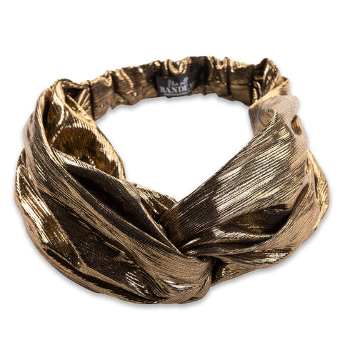 Bandeau cheveux turban mordoré Shanon