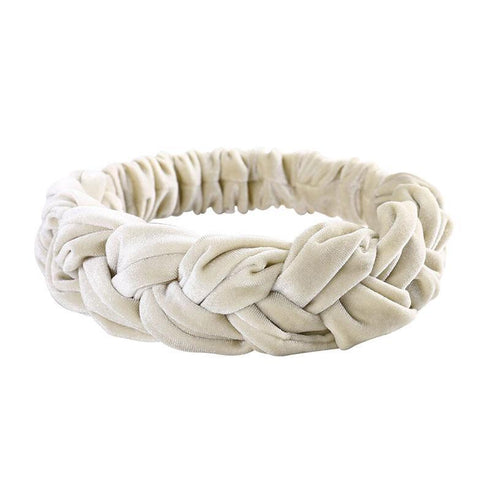 Bandeau cheveux en velours tressé Heidi