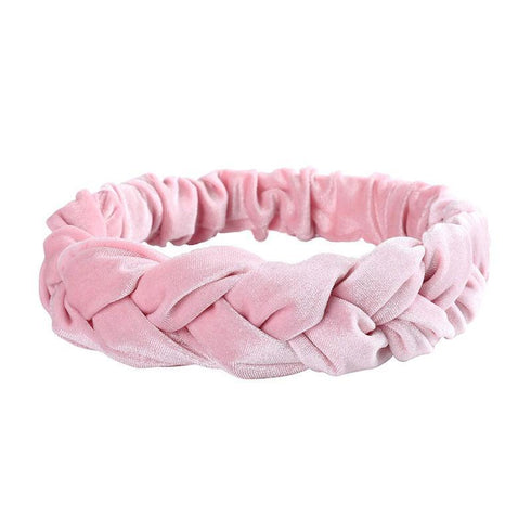 Bandeau cheveux en velours tressé Heidi