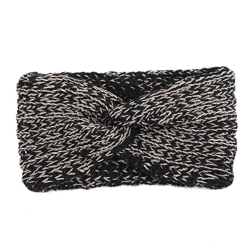 Bandeau cheveux torsadé en laine bicolore modèle Eda - Mon Petit Bandeau