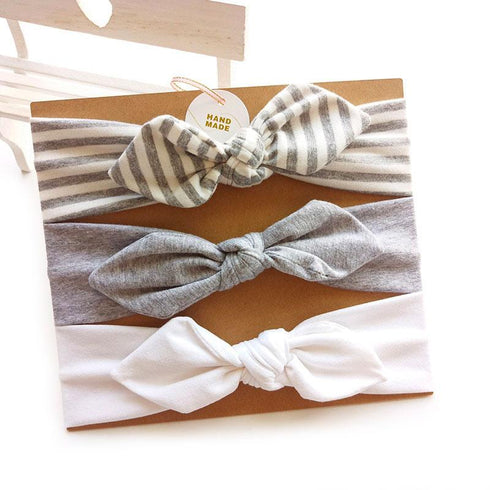 Bandeau Bébé Fille Abigail en lot de 3