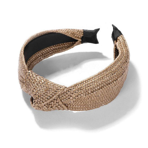 Serre-tête en raphia tressé Joy