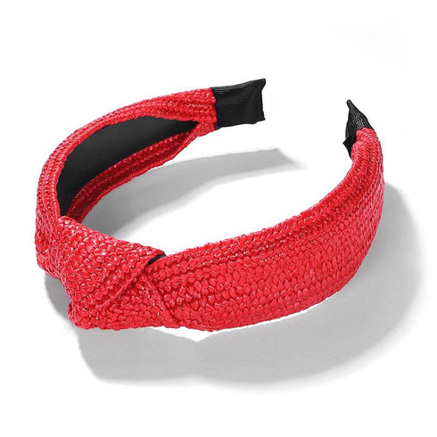 Serre-tête en raphia tressé Joy