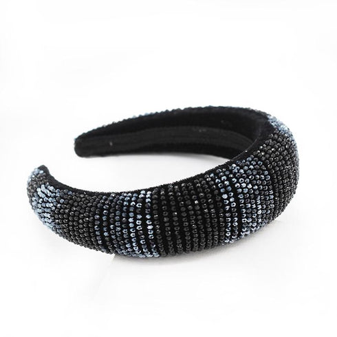 Serre-tête padded avec perles en cascade Olympe