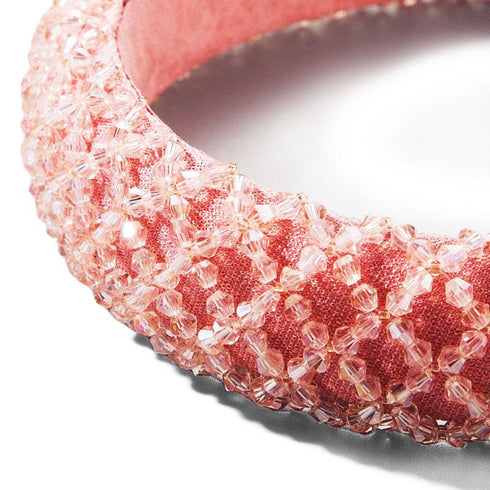 Serre-tête rembourré pavé de petites perles Kate