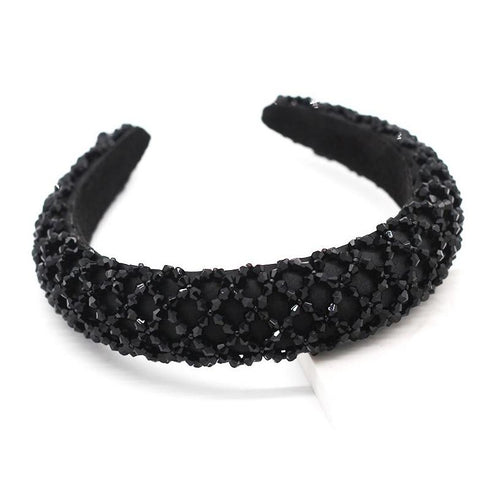 Serre-tête rembourré pavé de petites perles Kate