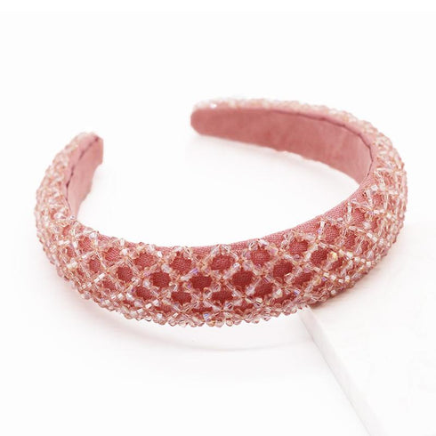 Serre-tête rembourré pavé de petites perles Kate